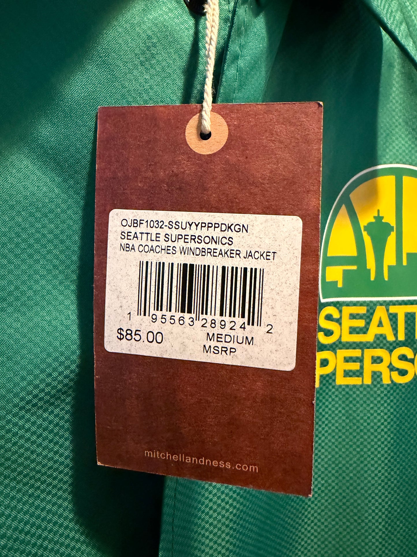 M&N Seattle Supersonics Coaches Jacket