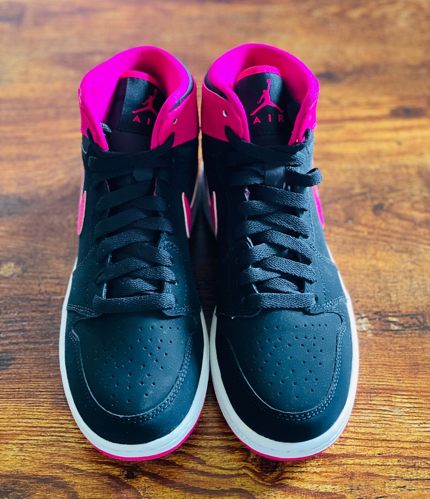 Jordan 1 Retro High Juniors blk/vvd pink-wht-vvd pnk