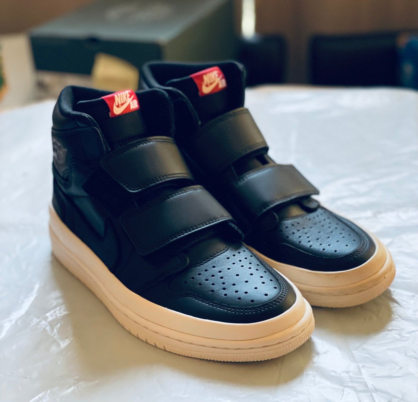 Jordan 1 Re Hi Dbl Strp Mens Black