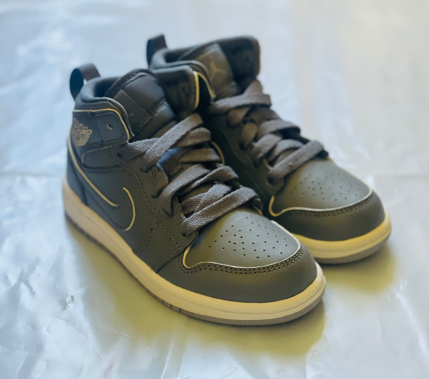 Jordan 1 Mid Kids cool grey/wht-wolf grey