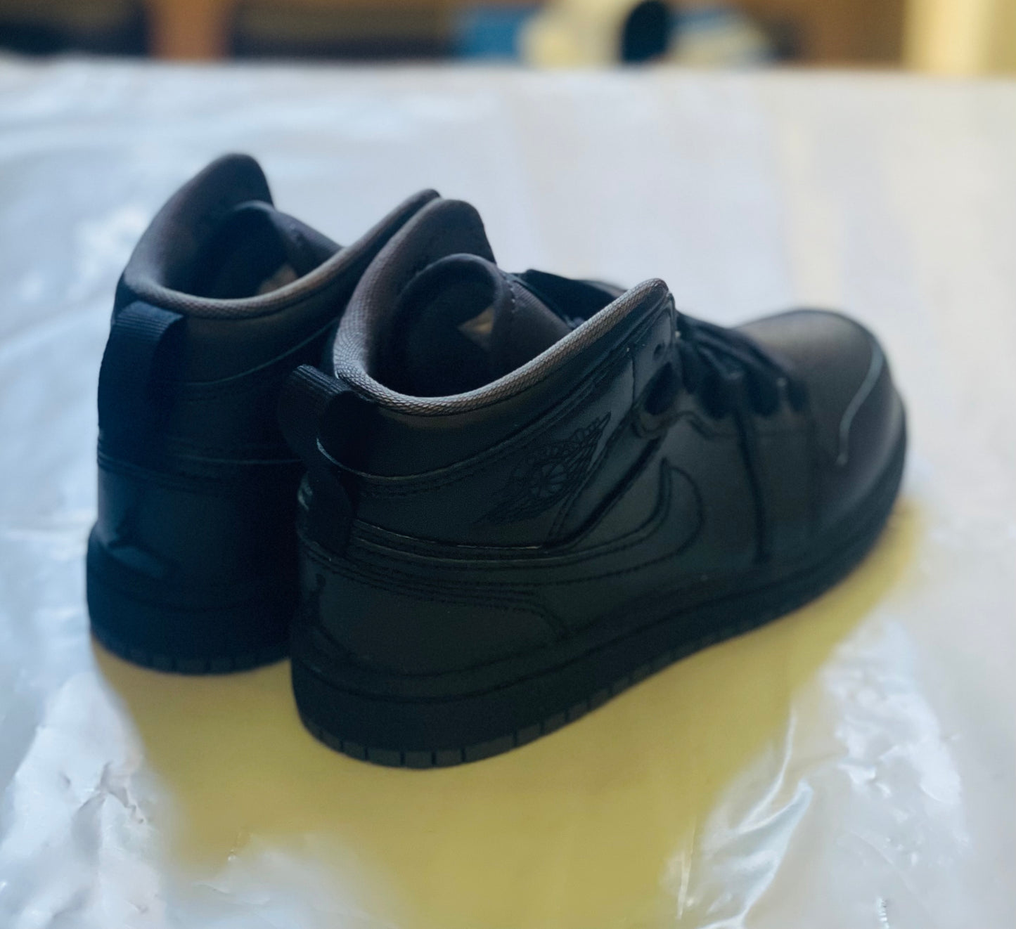 Jordan 1 Mid Kids blk/blk-dark grey