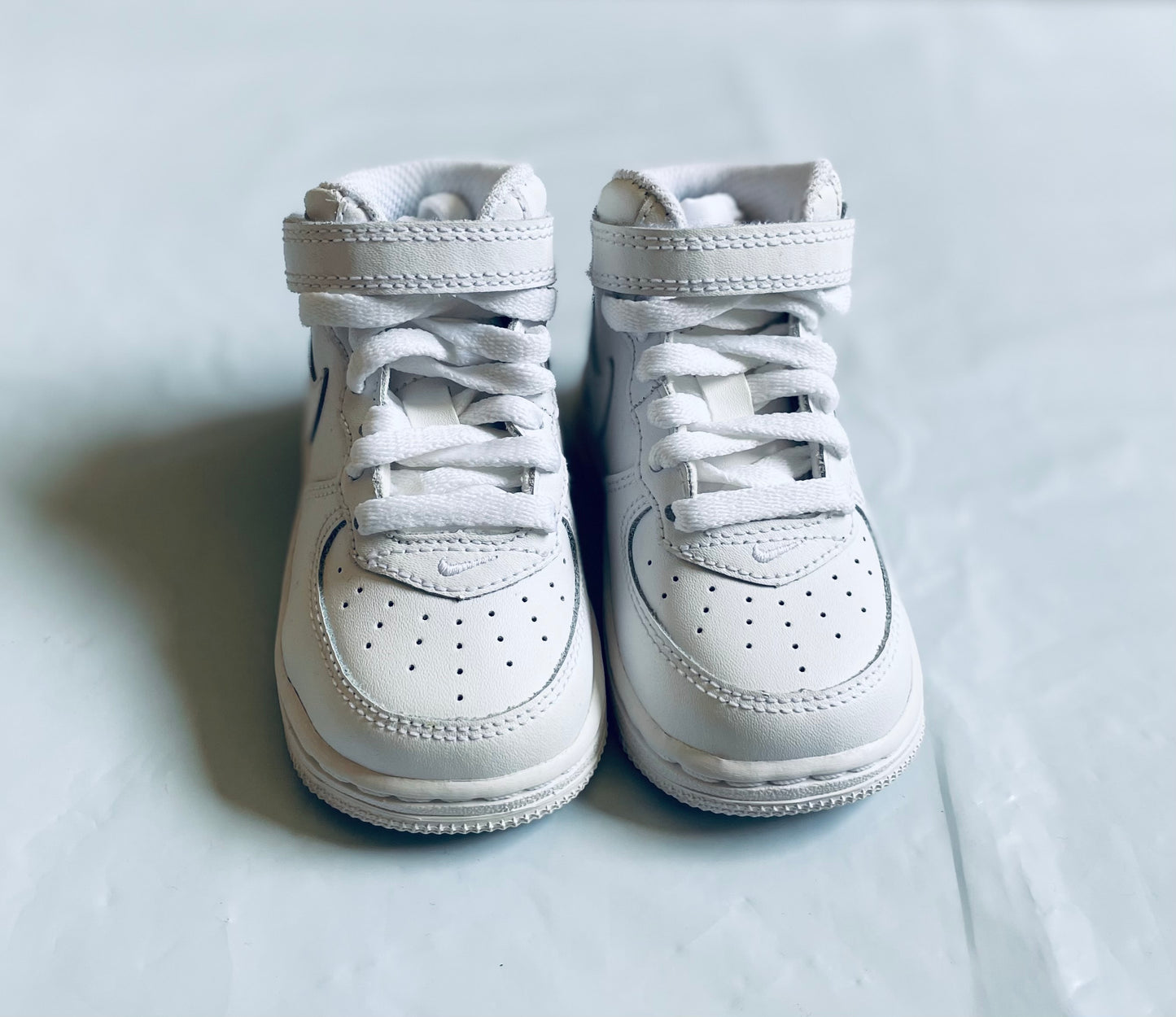 Air Force 1 all white mid infants (TD)