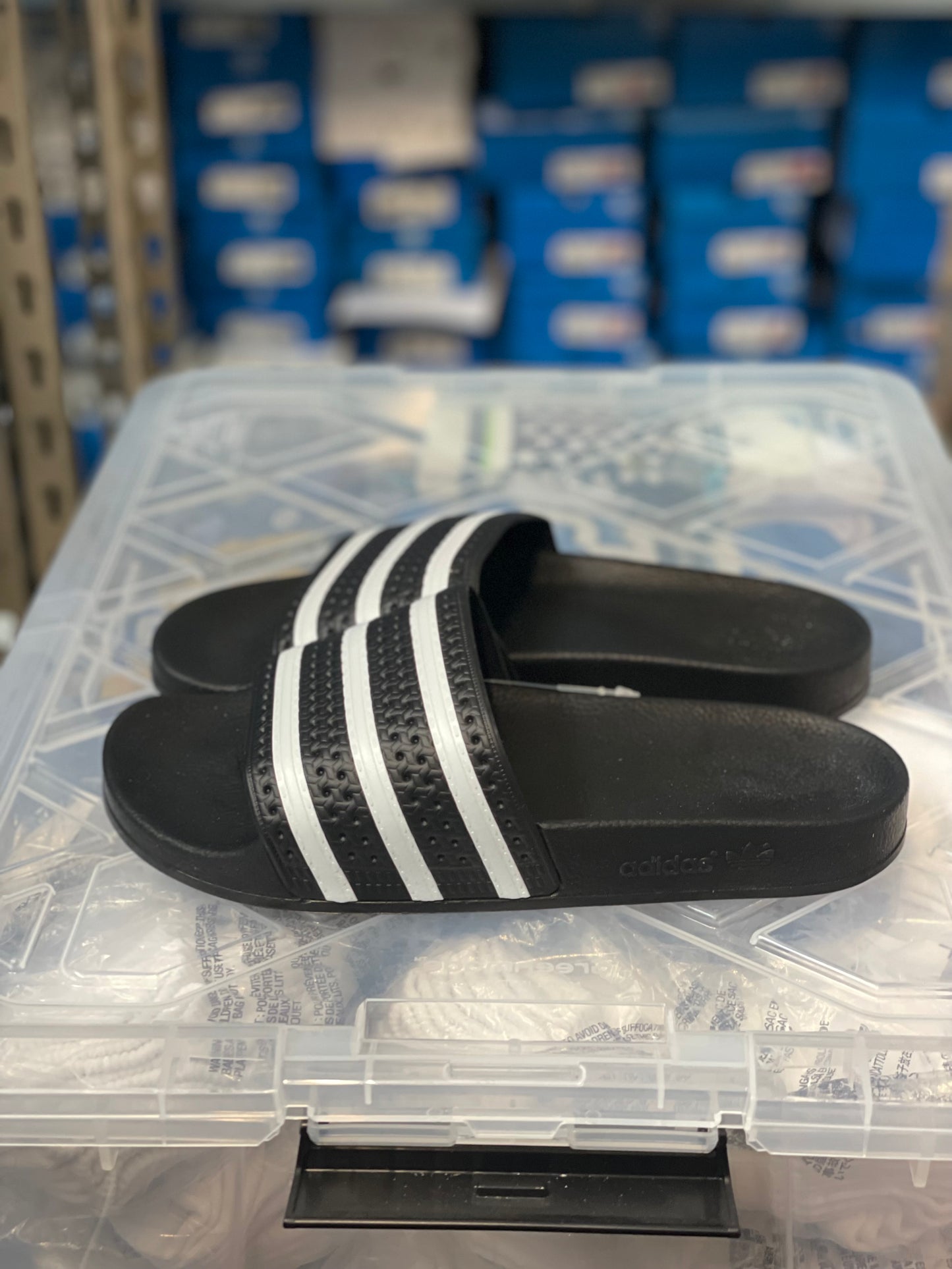 Adilette Black Slide Mens