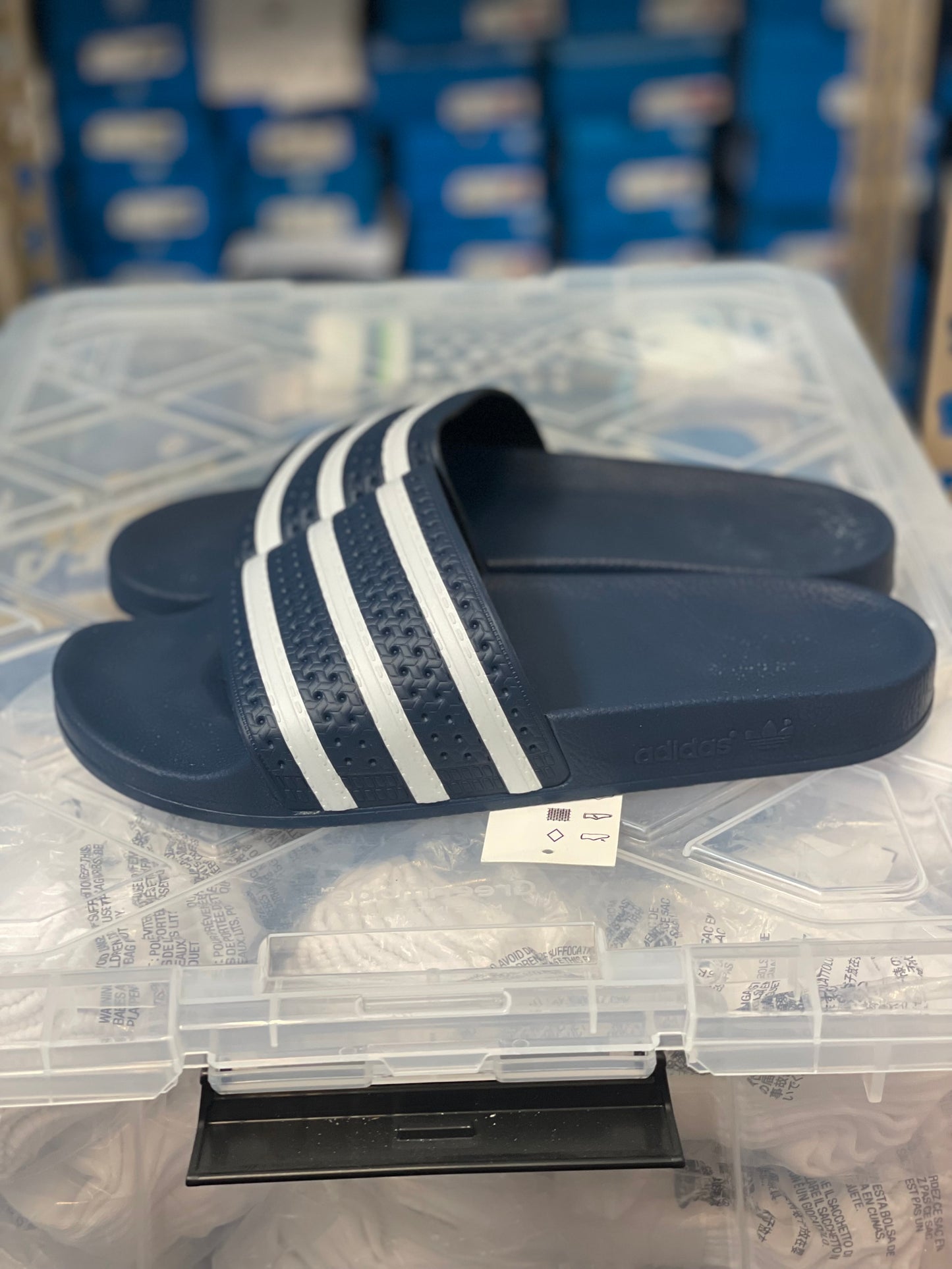 Adilette blue Slide Mens