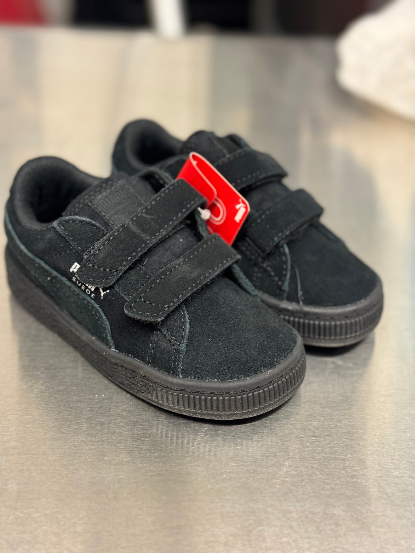 Suede Infants 2 Straps blk/blk