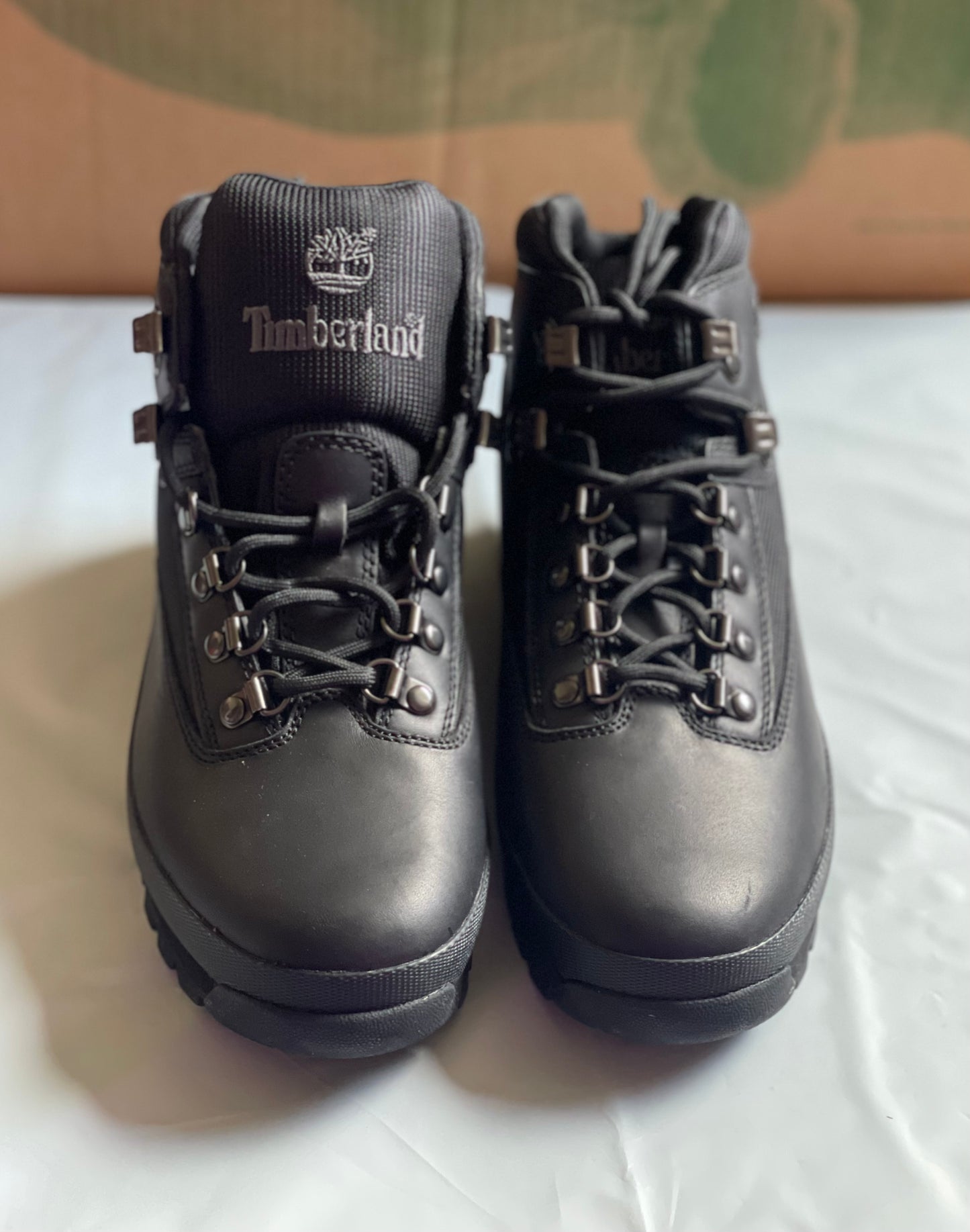 Eurohiker black full grain leather