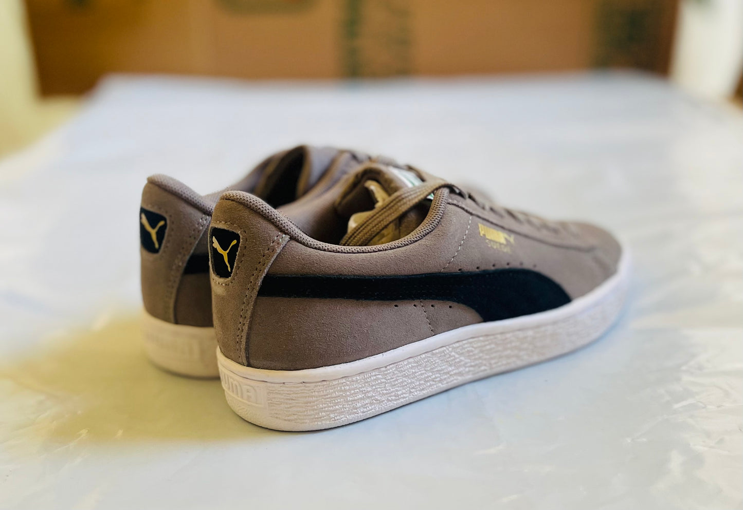 Suede Classic Jr gry/blk