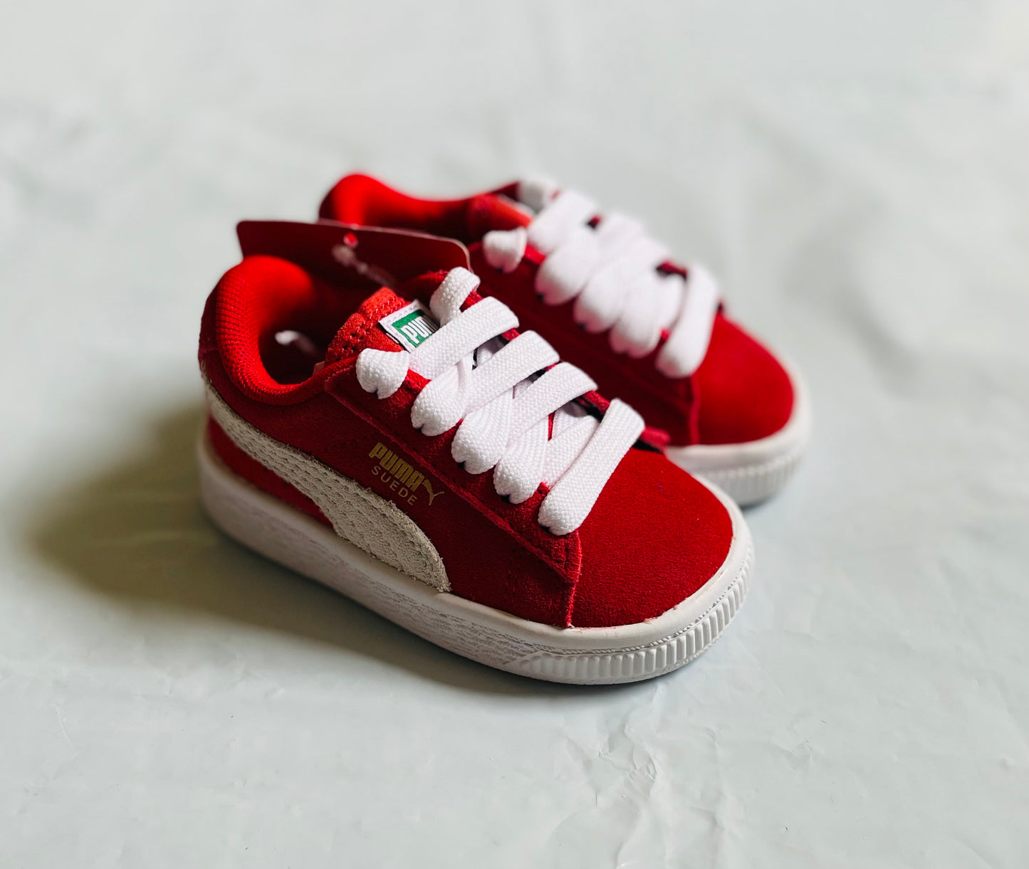 Suede Infants red