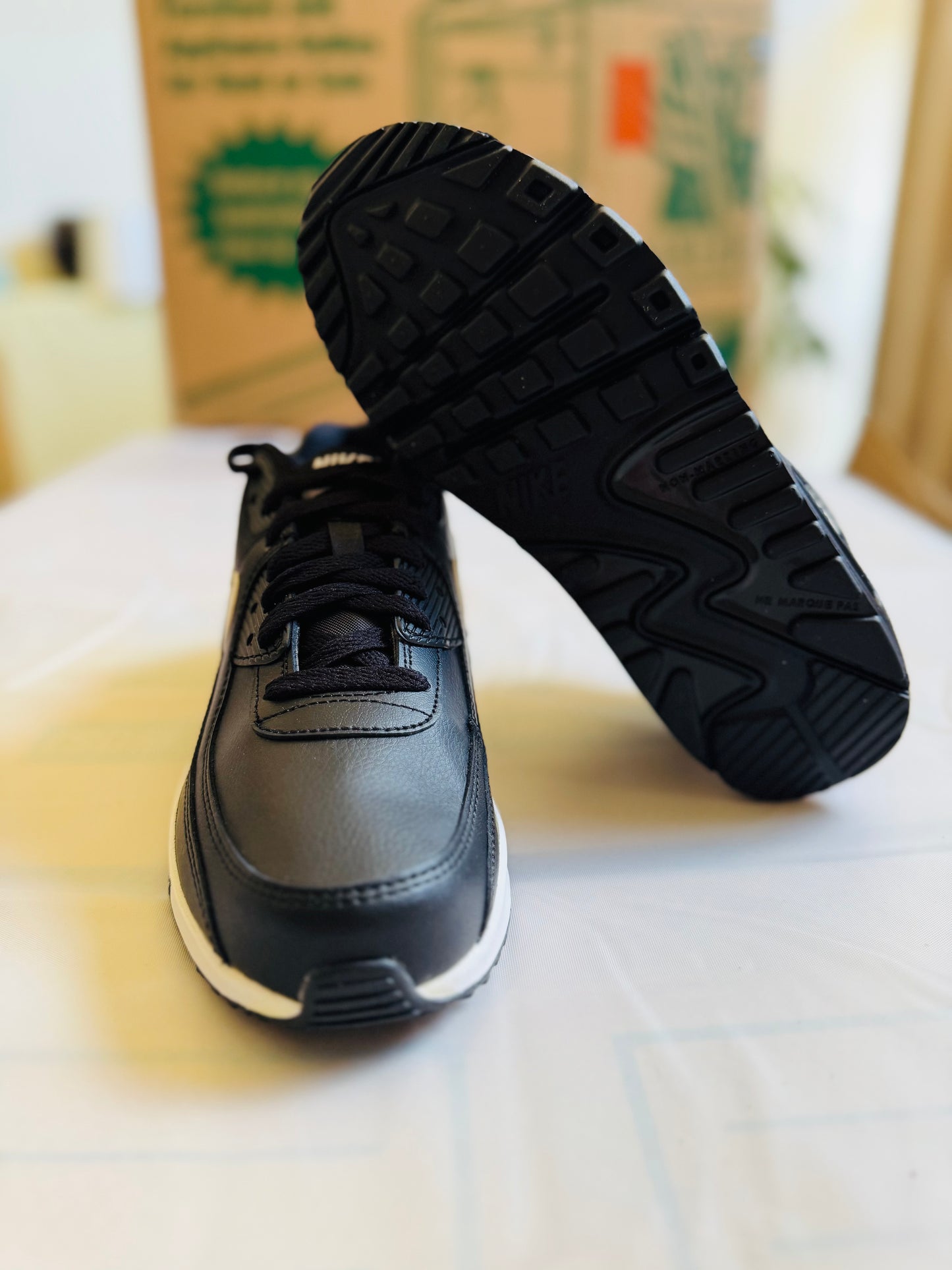 Nike Air Max 90 Juniors Blk/Wht-Blk