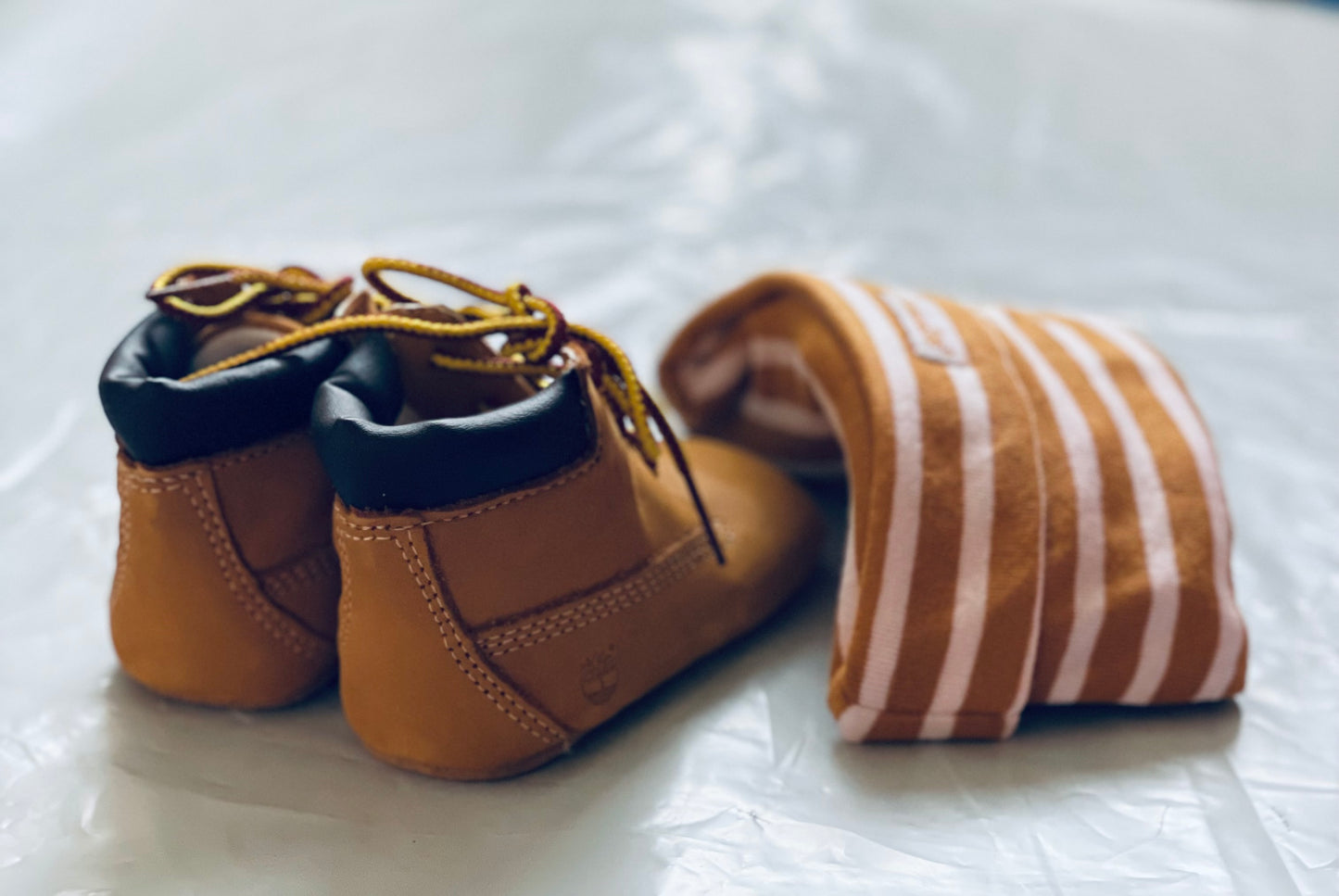 Booties & Hat Set Wheat