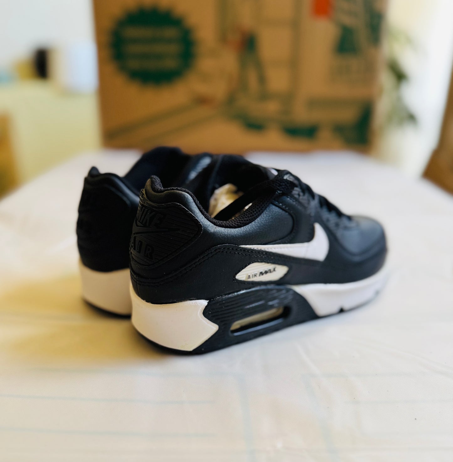 Nike Air Max 90 Juniors Blk/Wht-Blk