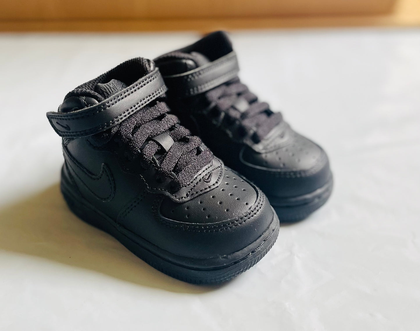 Air Force 1 all BLACK mid infants (TD)