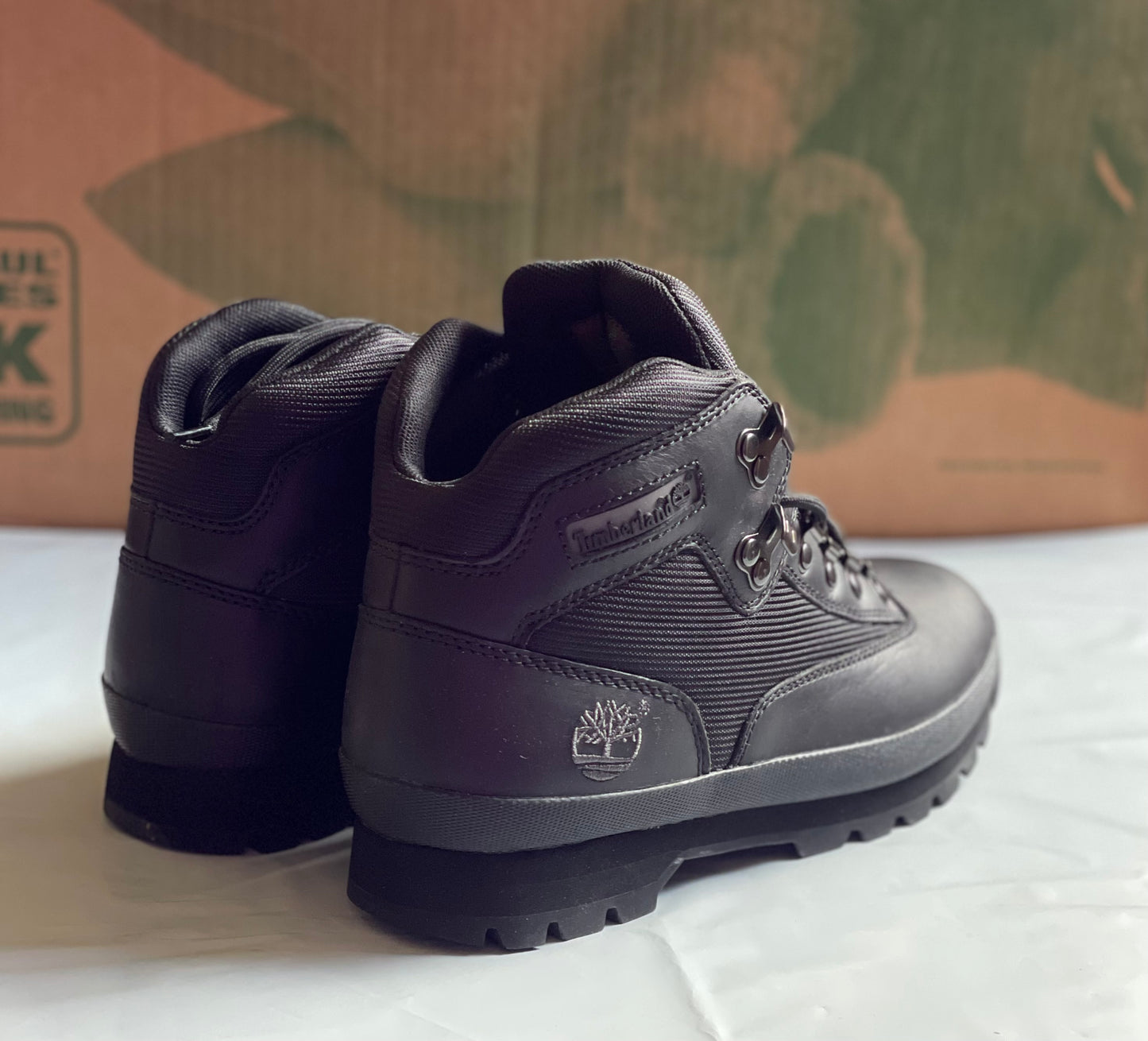 Eurohiker black full grain leather