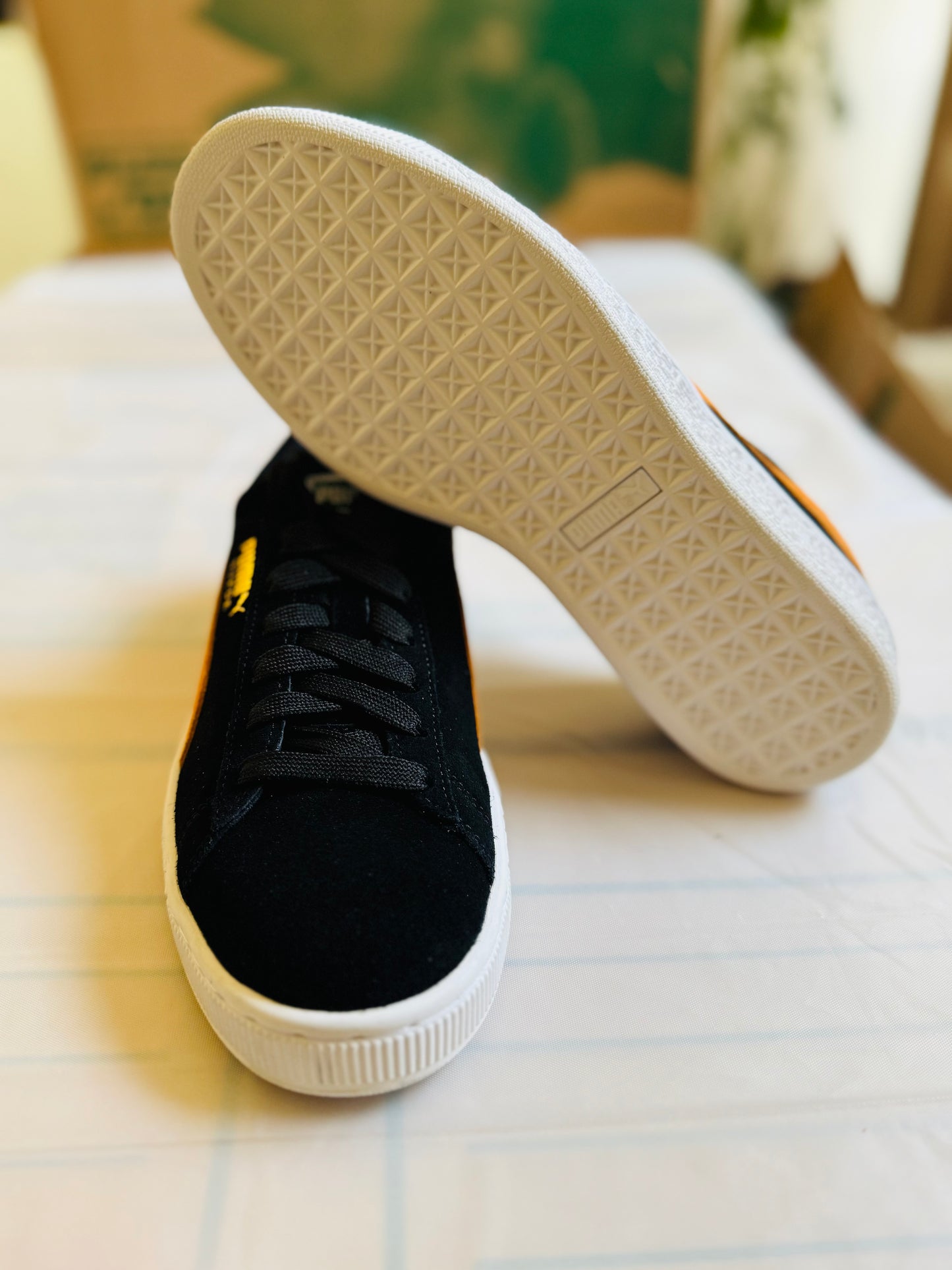 Suede Classic black/orange