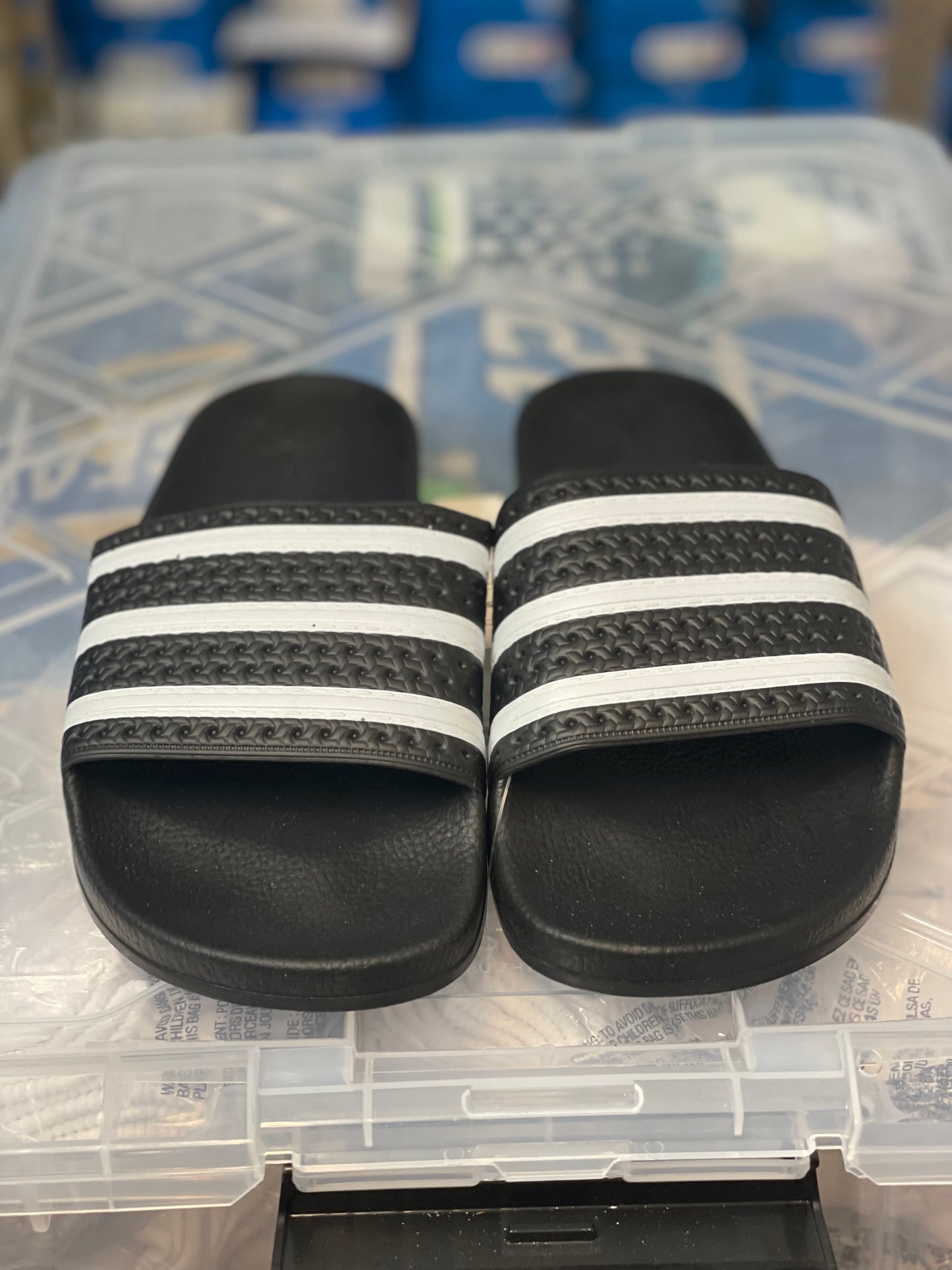 Adilette Black Slide Mens