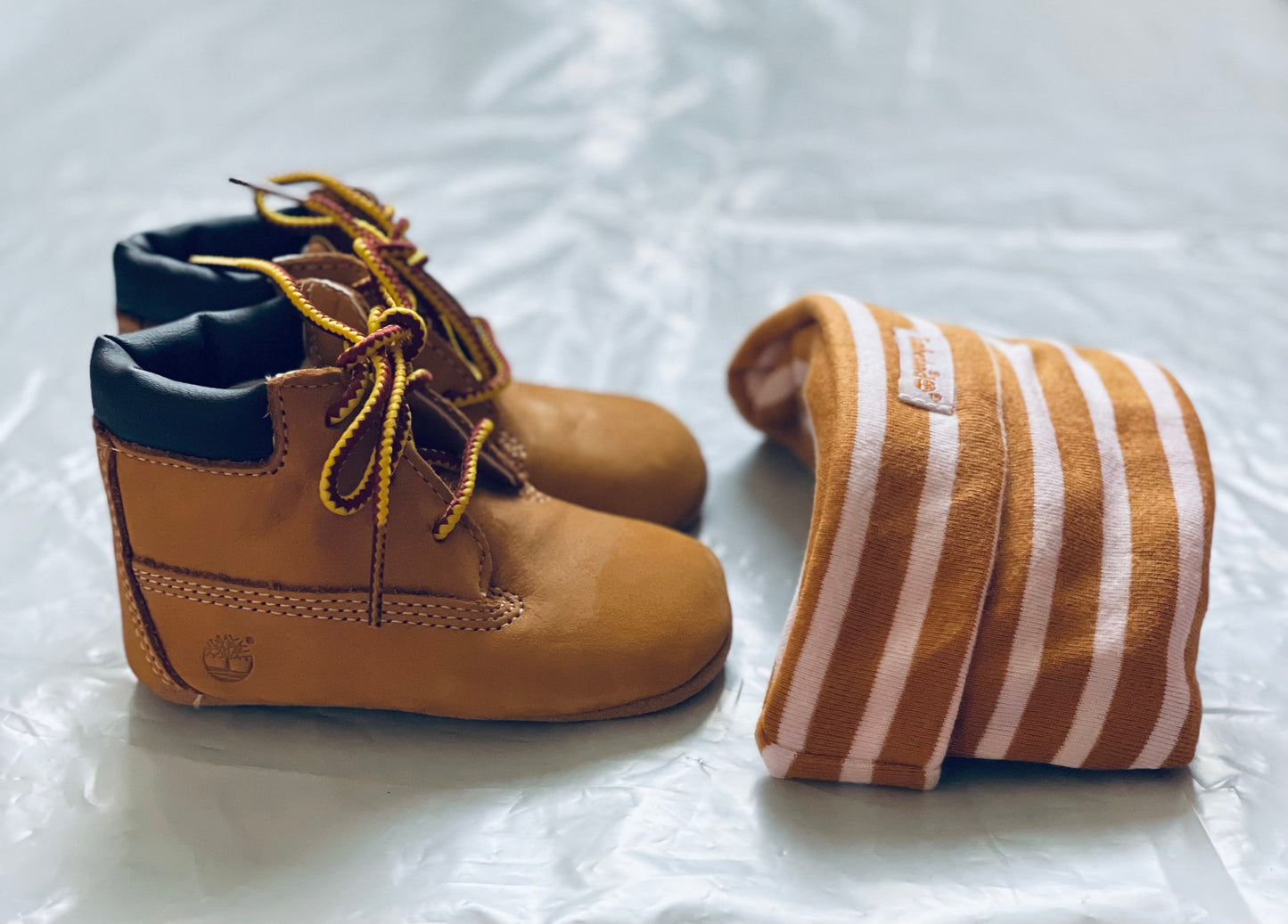 Booties & Hat Set Wheat
