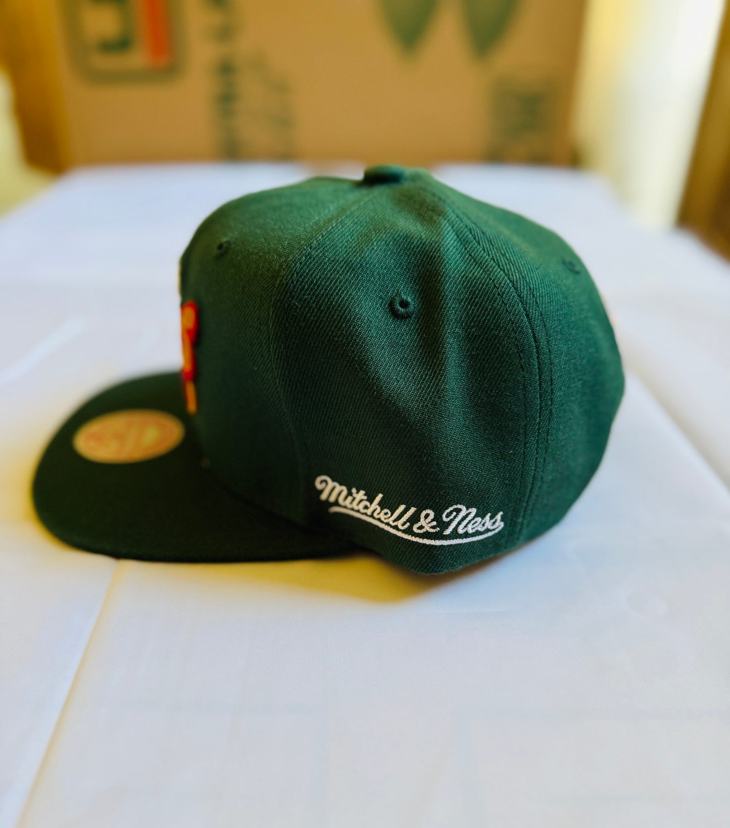 M&N Seattle Sonics Snapback English Dropback Hat