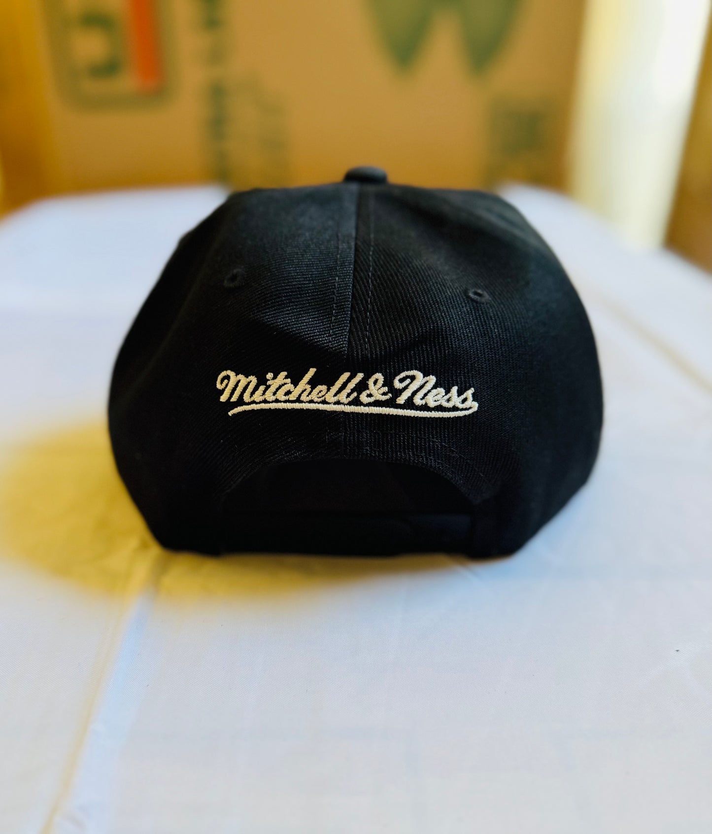 M&N Seattle Supersonics Glow Script Snapback Hat