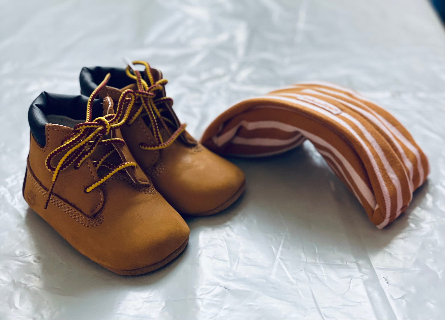 Booties & Hat Set Wheat