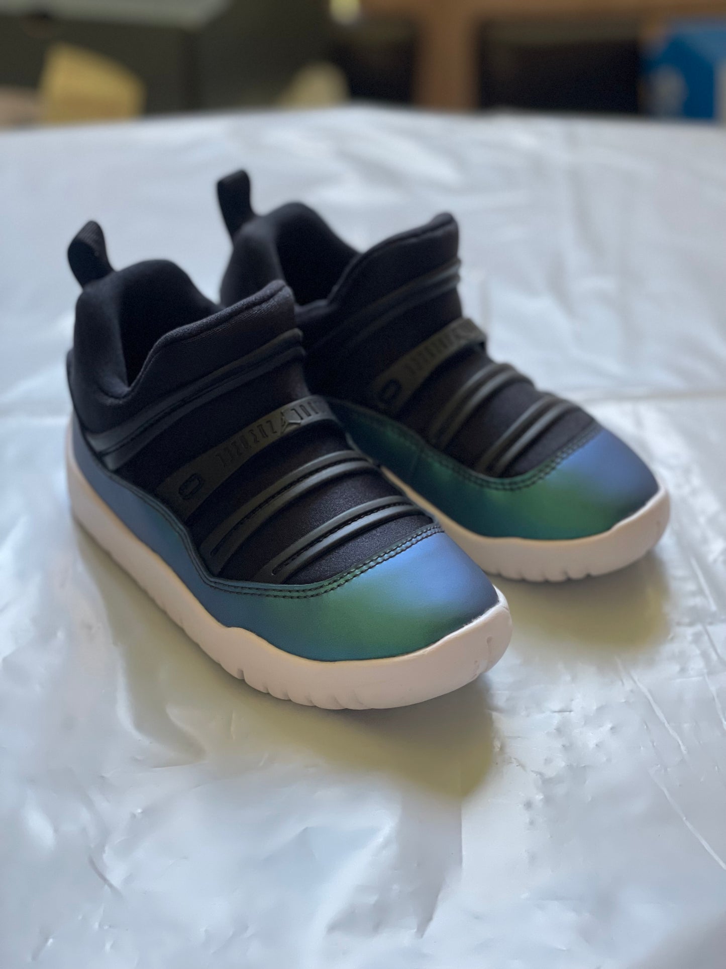 Jordan 11 Retro Little Flex PS green