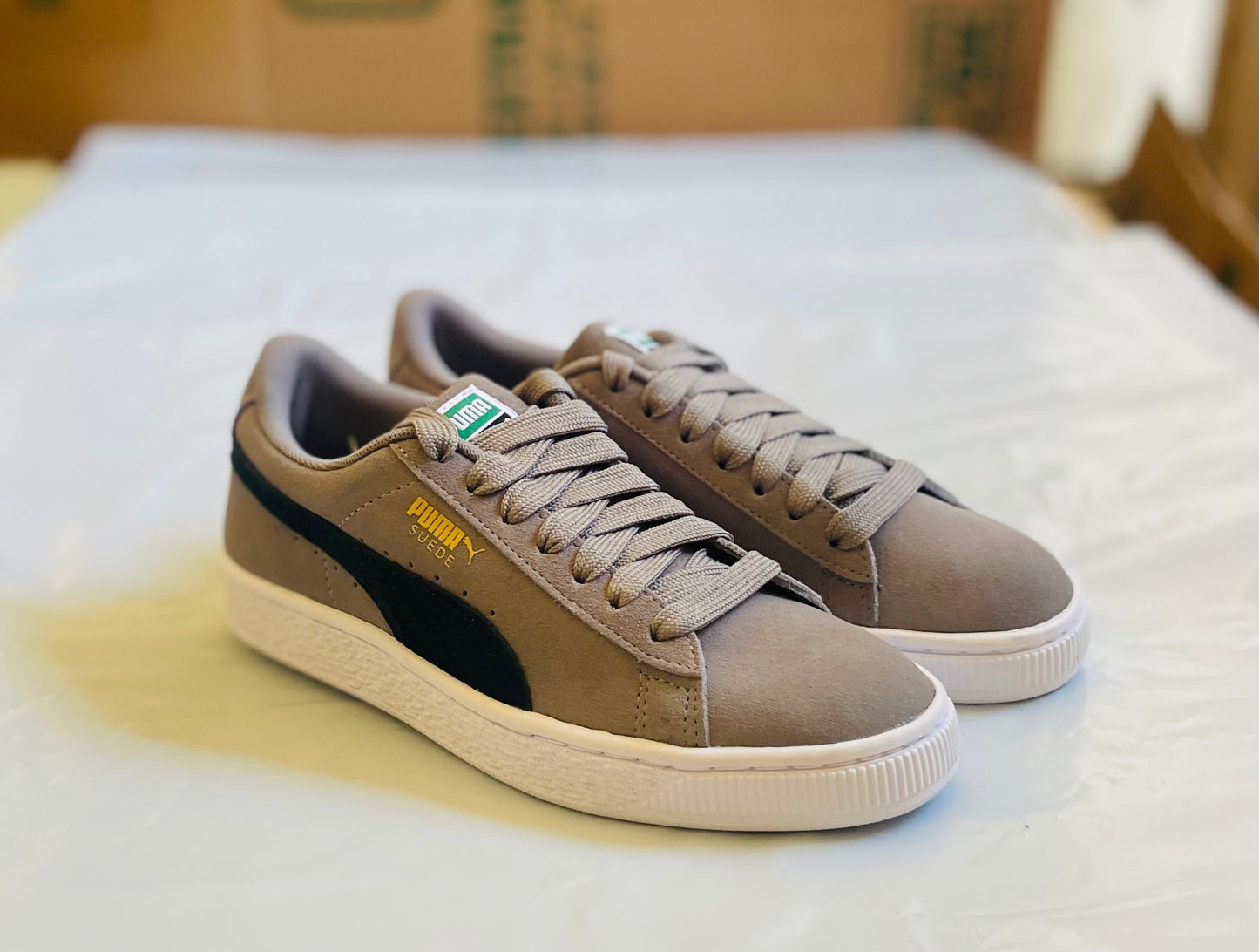 Suede Classic Jr gry/blk