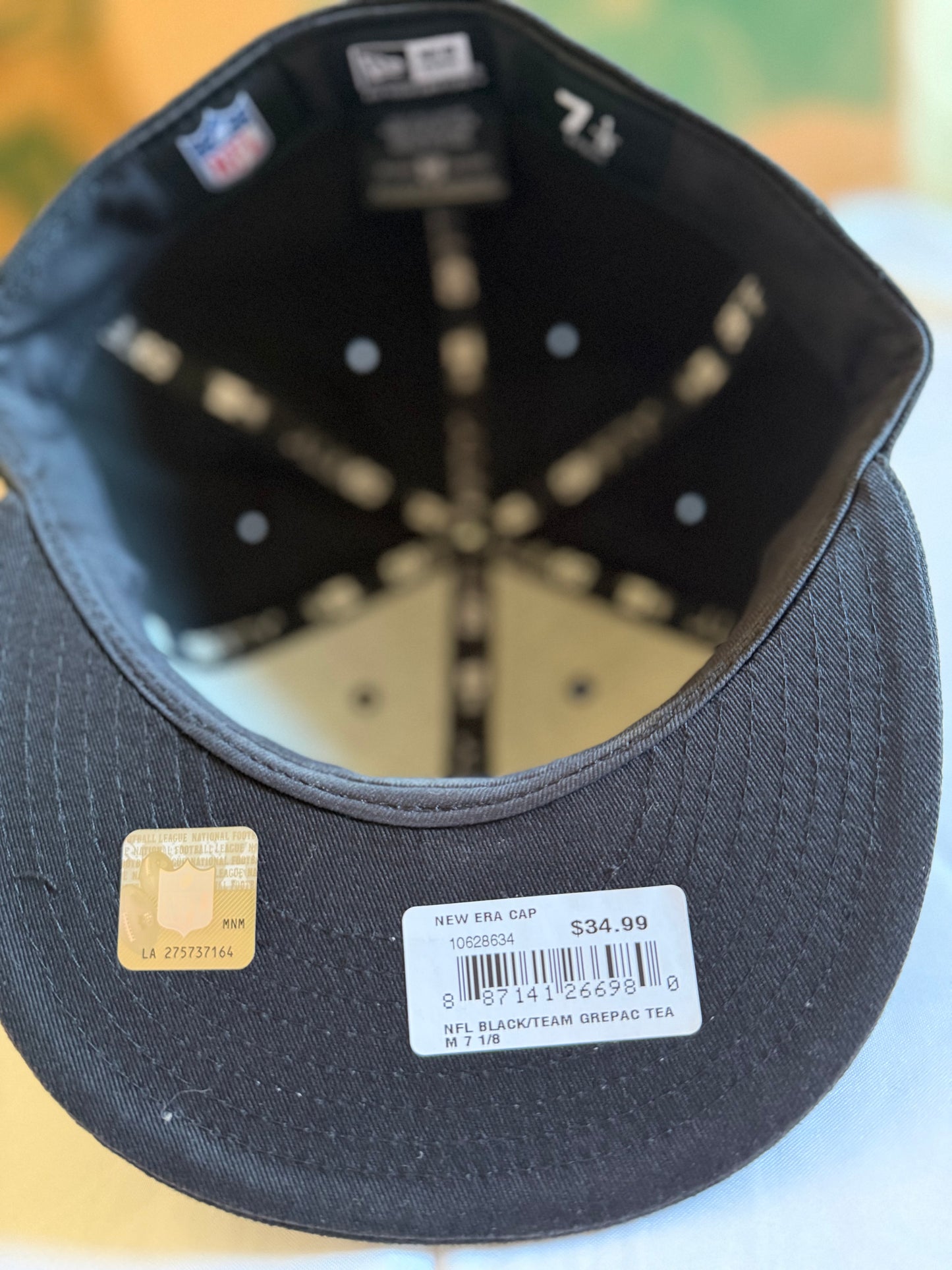New Era Greenbay Packers 59Fifty Fitted Black Hat