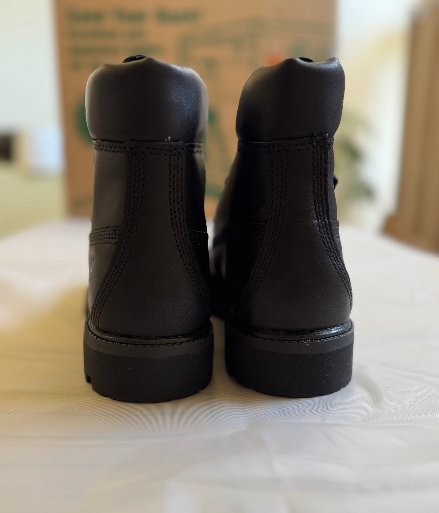 Premium 6inch Boot Mens Smooth Black Leather
