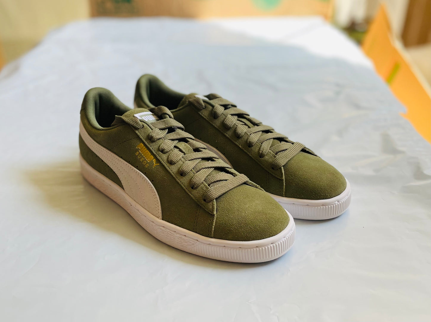 Suede Classic olivine