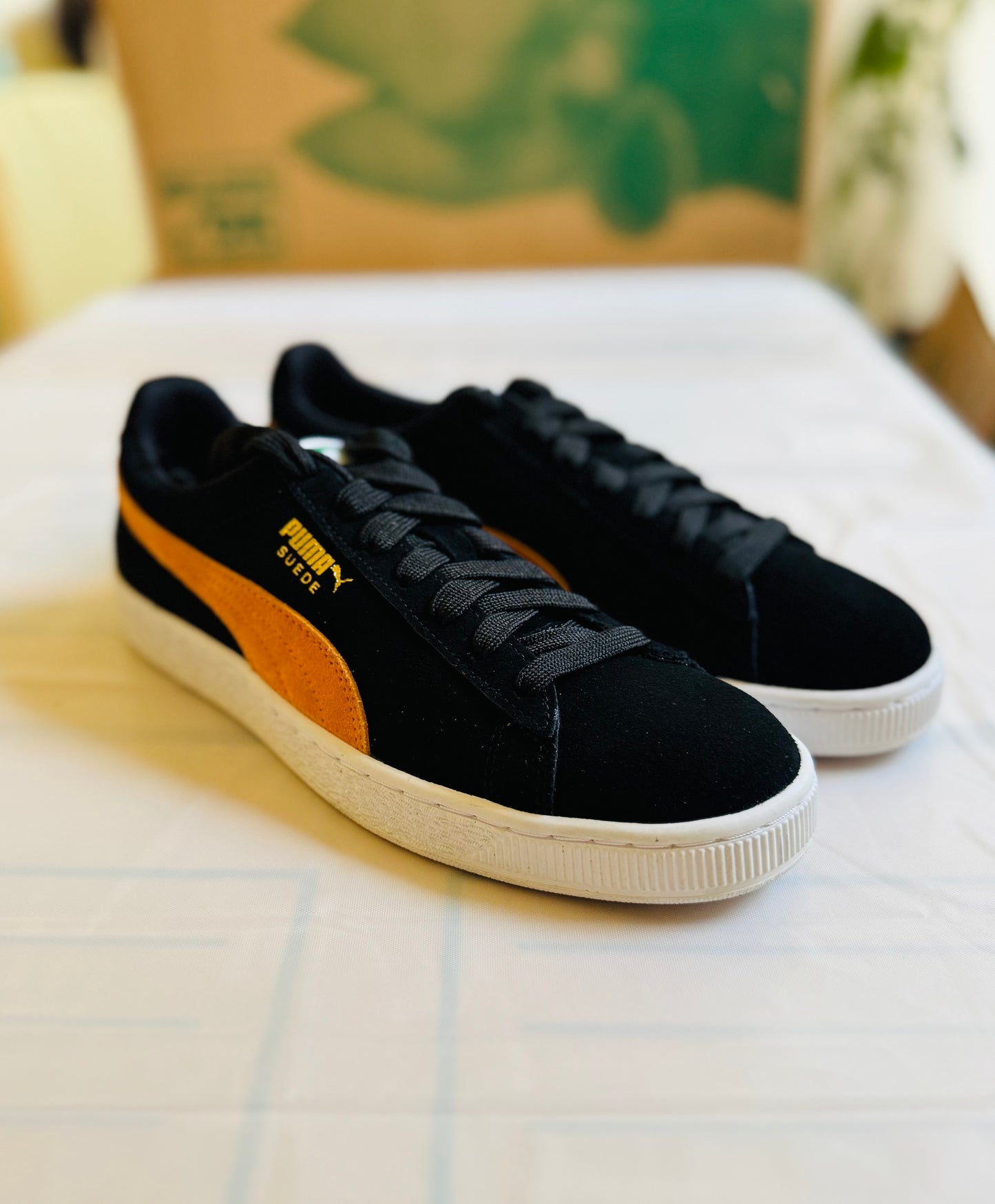 Suede Classic black/orange
