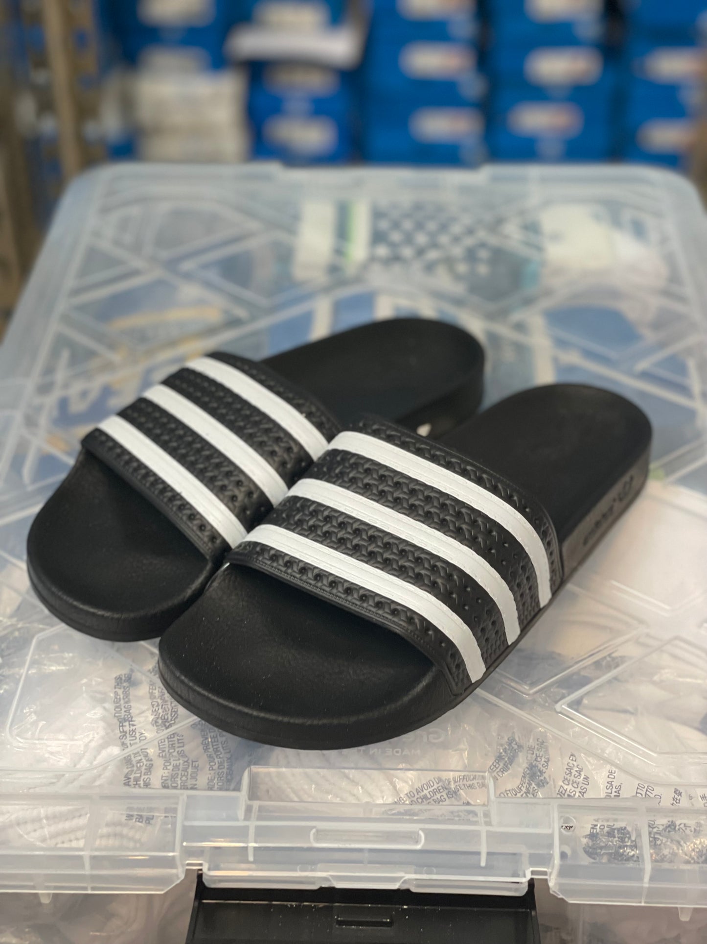 Adilette Black Slide Mens