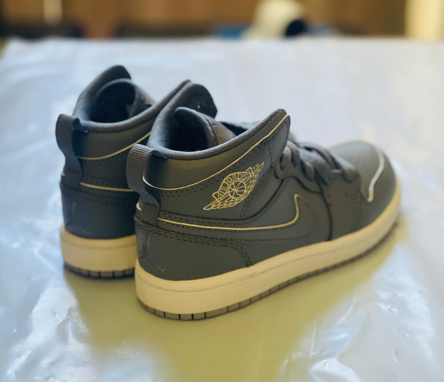 Jordan 1 Mid Kids cool grey/wht-wolf grey
