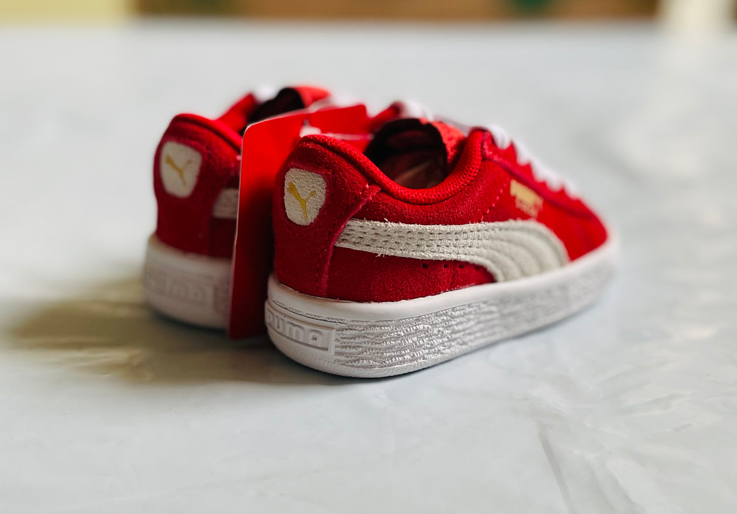 Suede Infants red