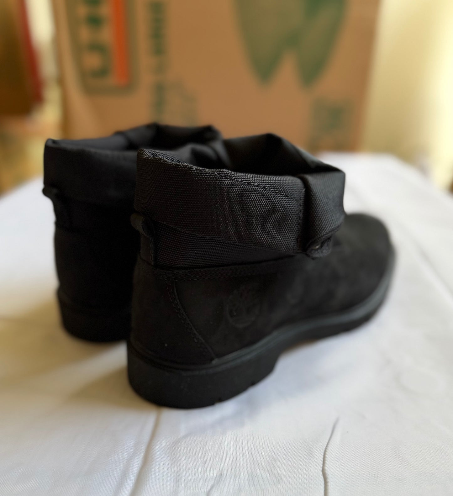 Roll Top Boot blk