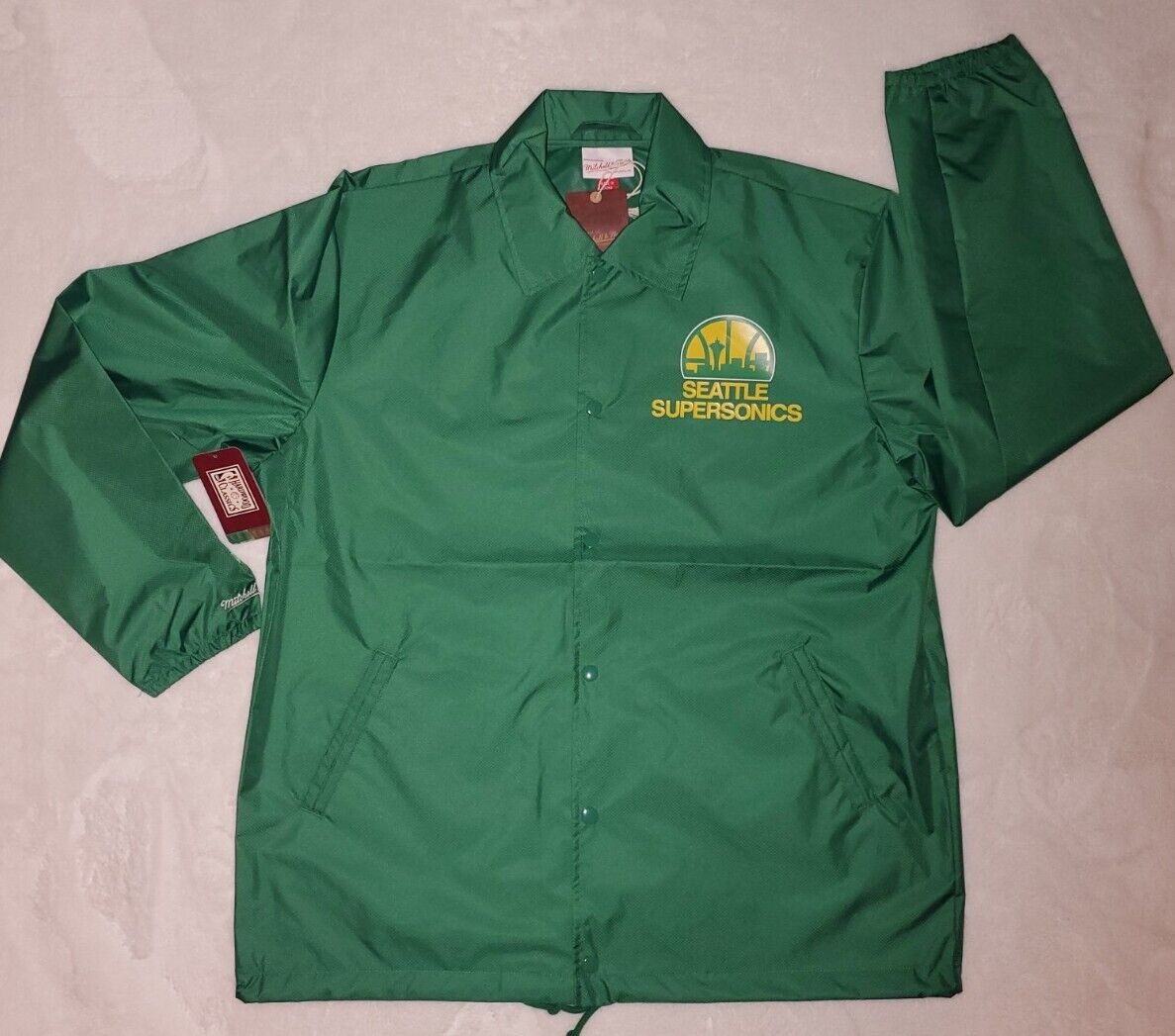 M&N Seattle Supersonics Coaches Jacket