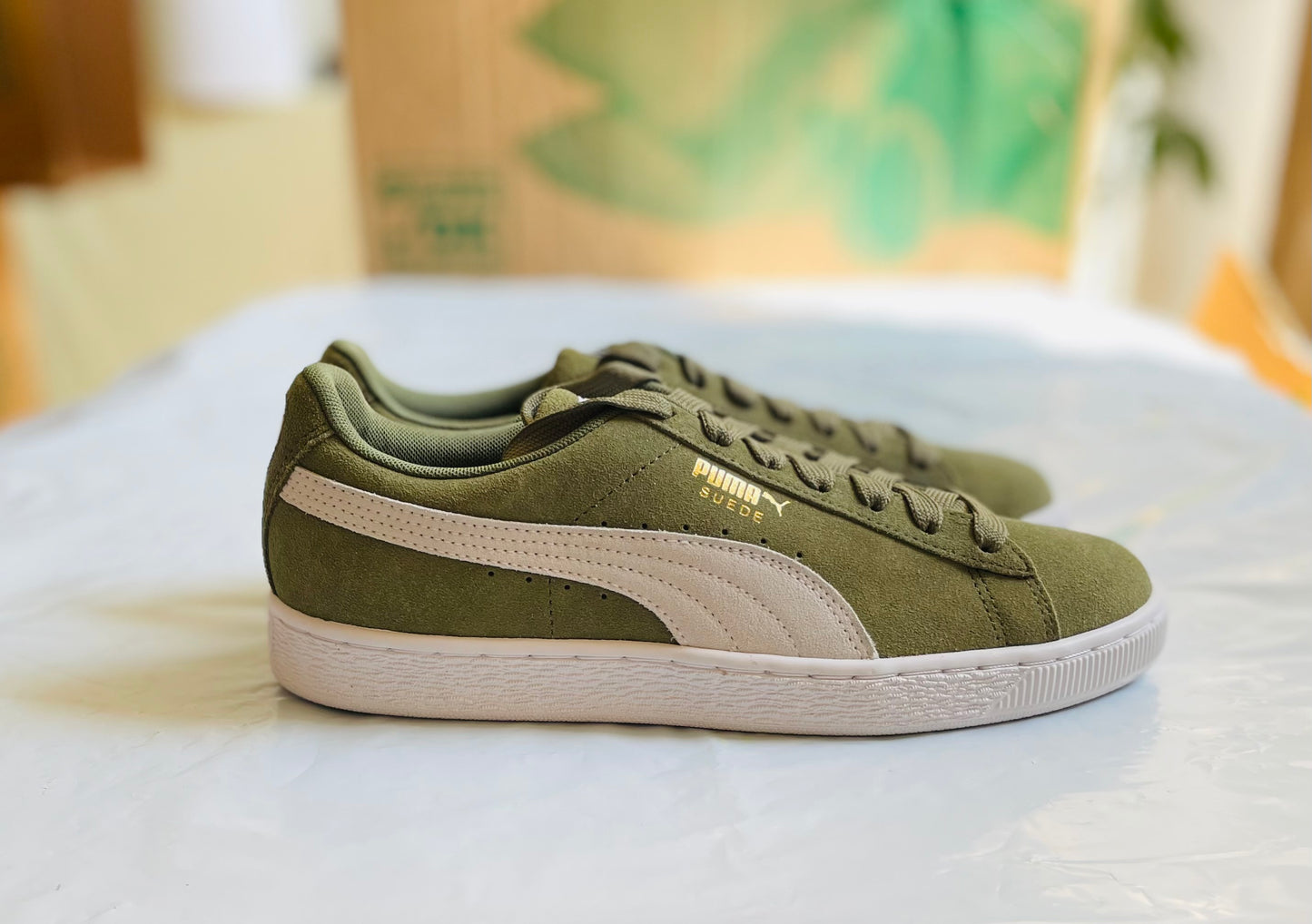 Suede Classic olivine