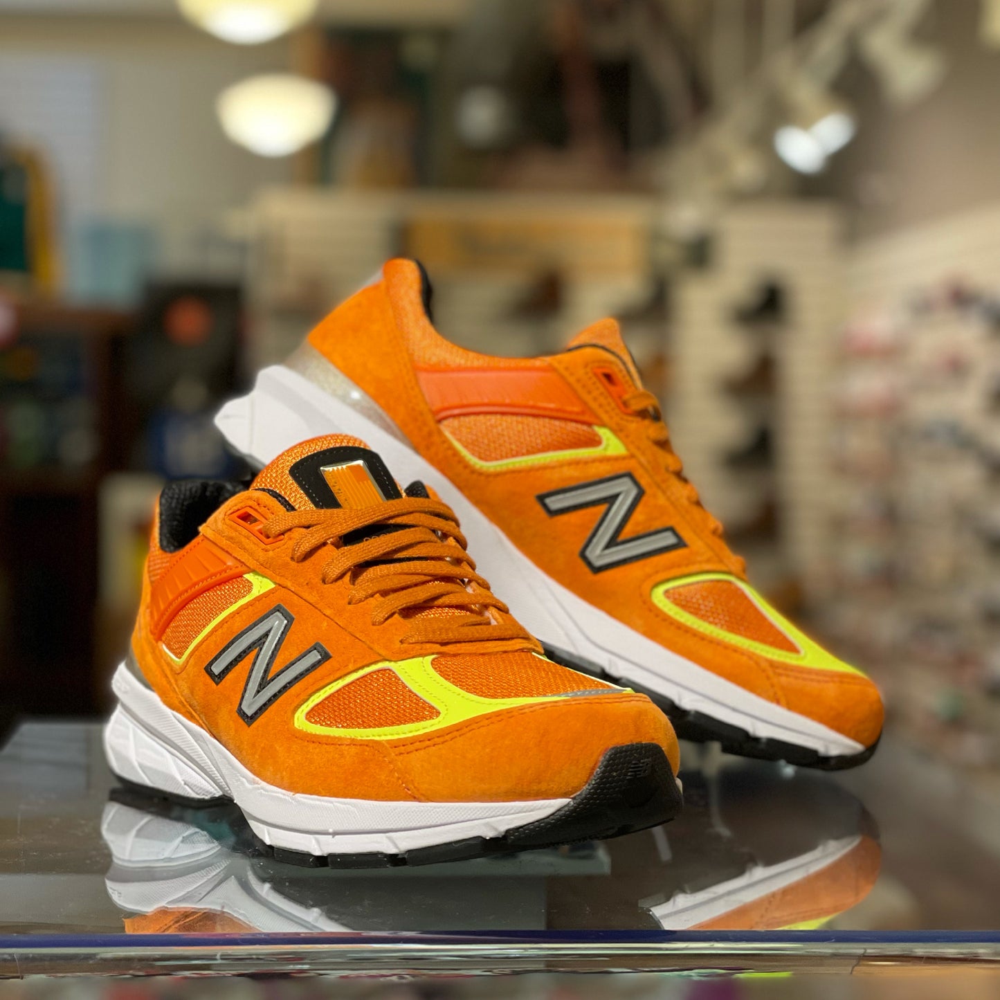 New Balance M990V5 Made in USA Mens Orange