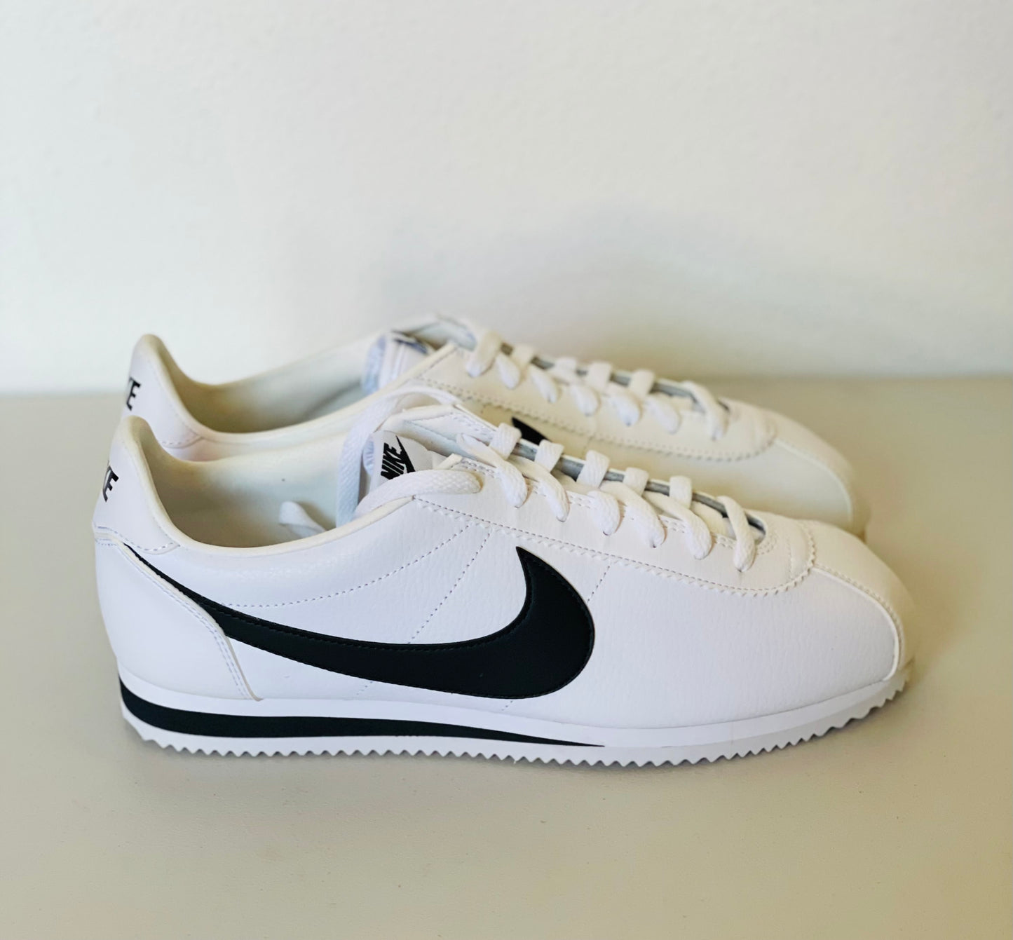 Cortez Basic Lea Wht/Blk