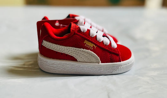 Suede Infants red