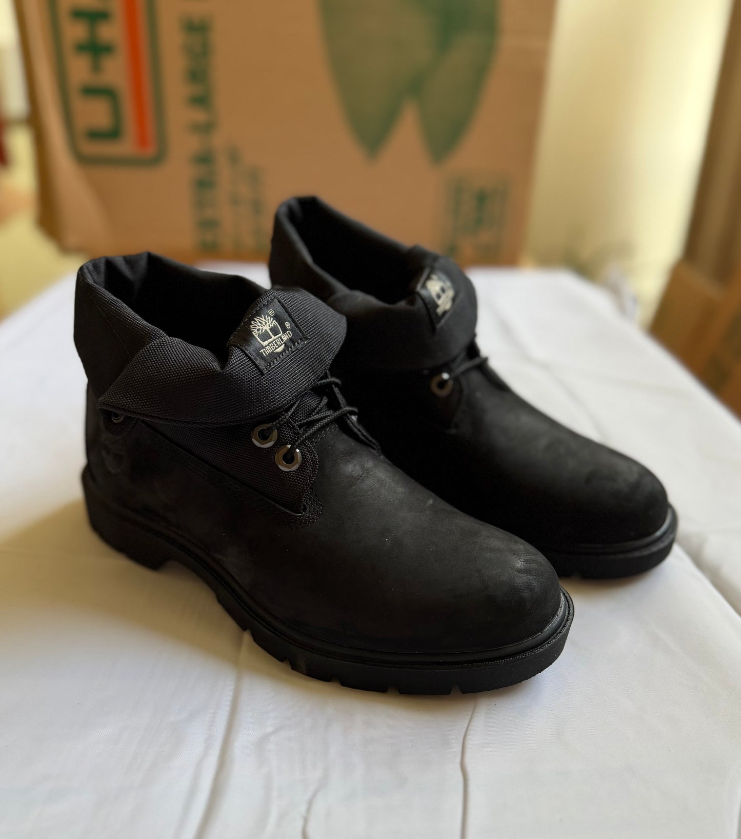 Roll Top Boot blk