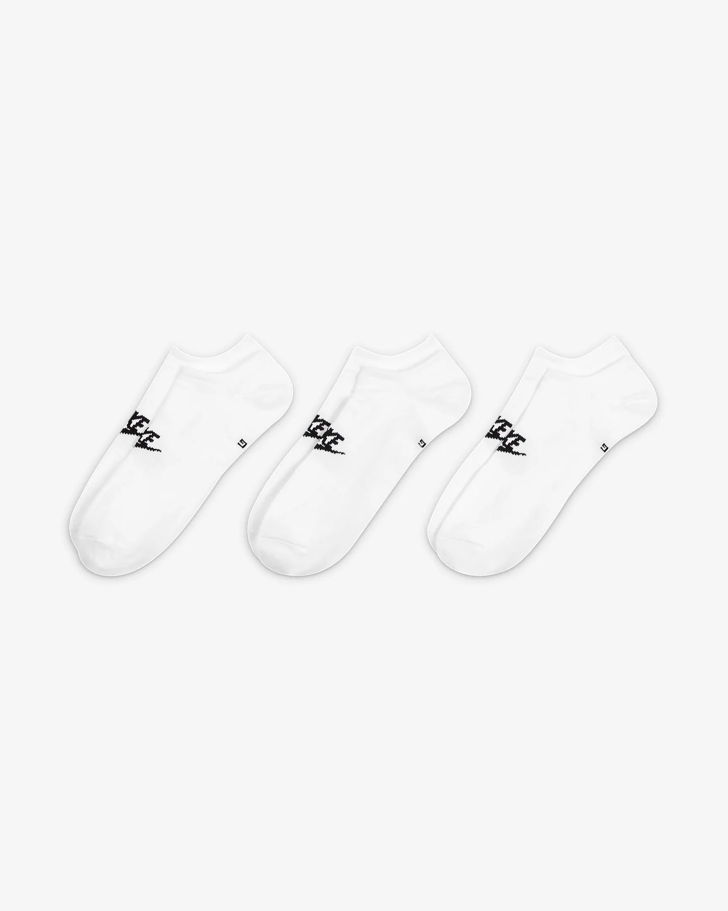 Nike Everyday Essential No Show Socks 3pk Wht S