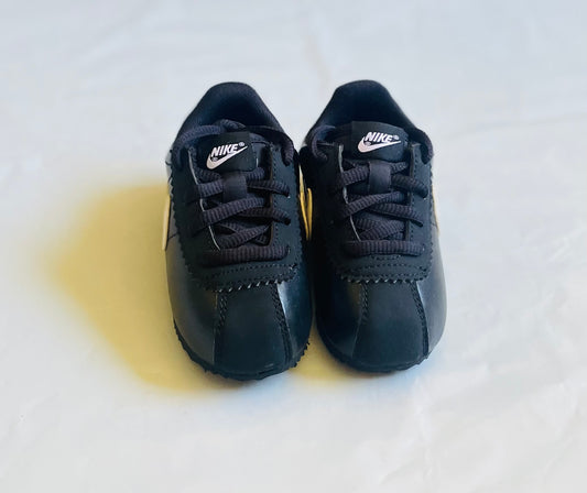 Cortez (TD) bk/wht leather infants