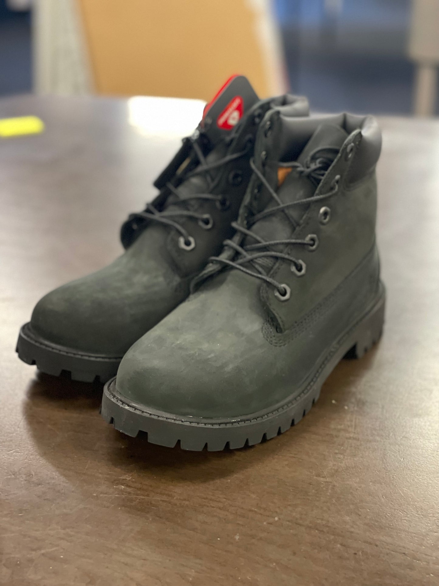 6in Premium Boot Juniors Black