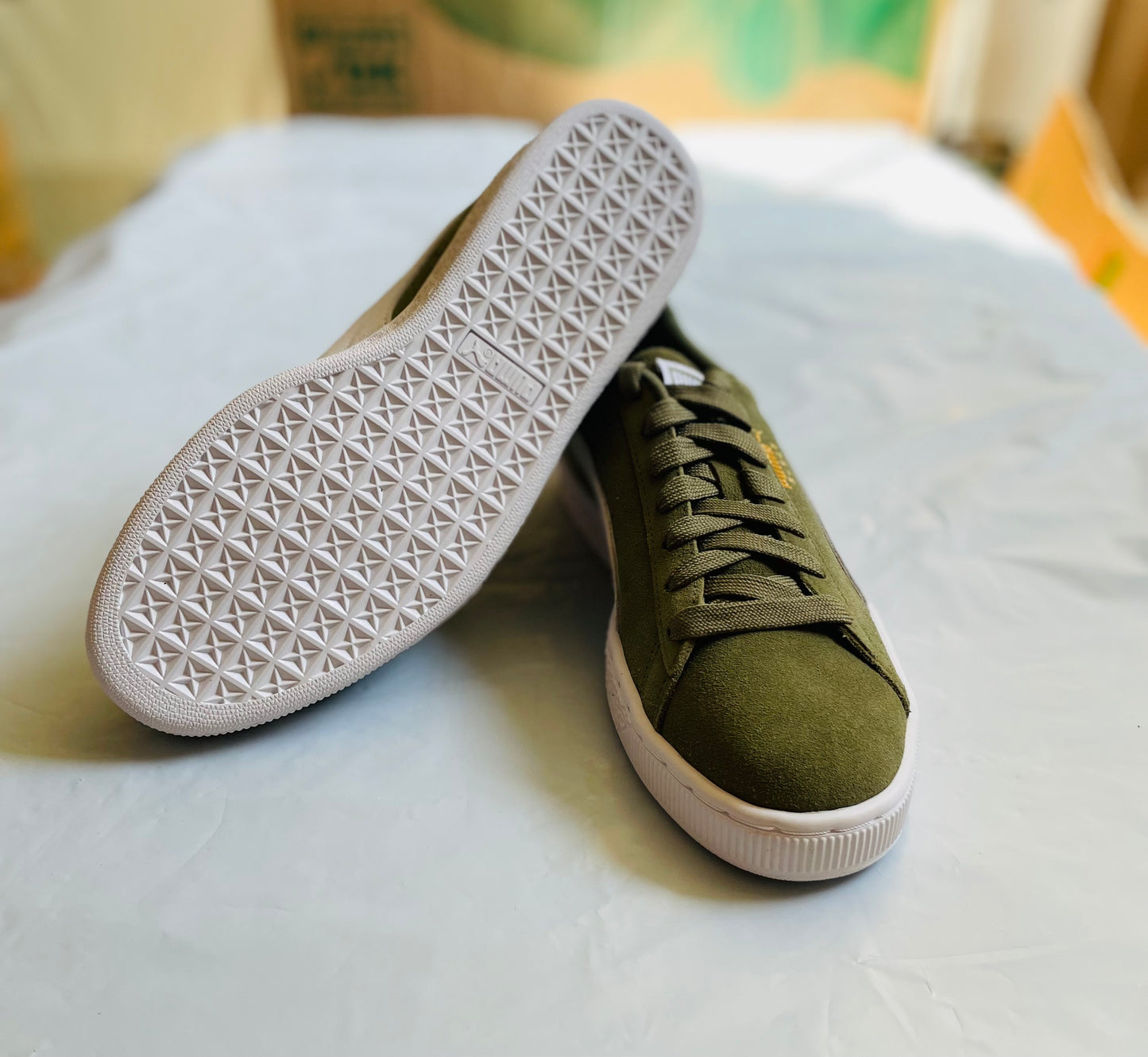 Suede Classic olivine