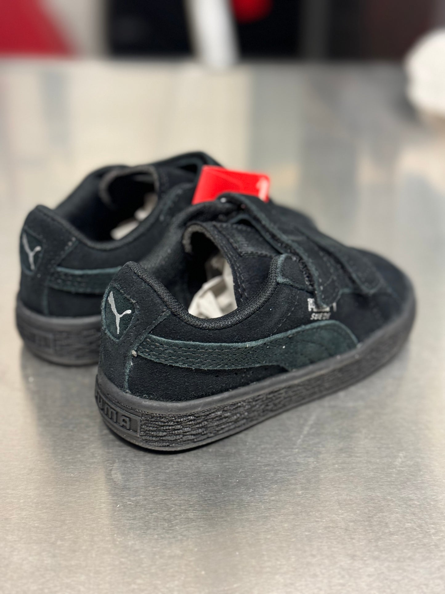 Suede Infants 2 Straps blk/blk