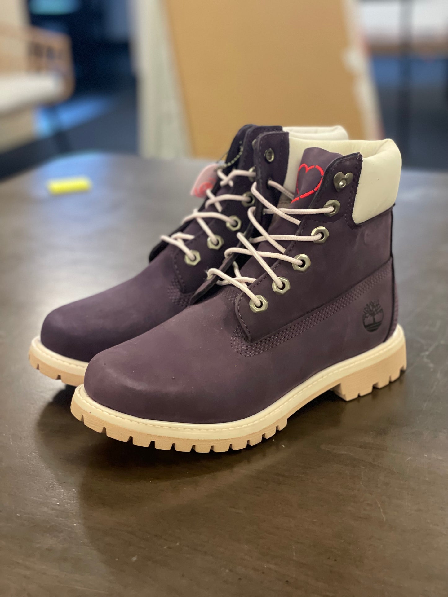 6in Premium Boot Purple Nubuck Womens