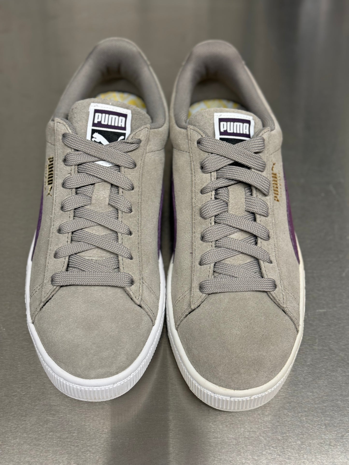 Suede Classic gray/purple