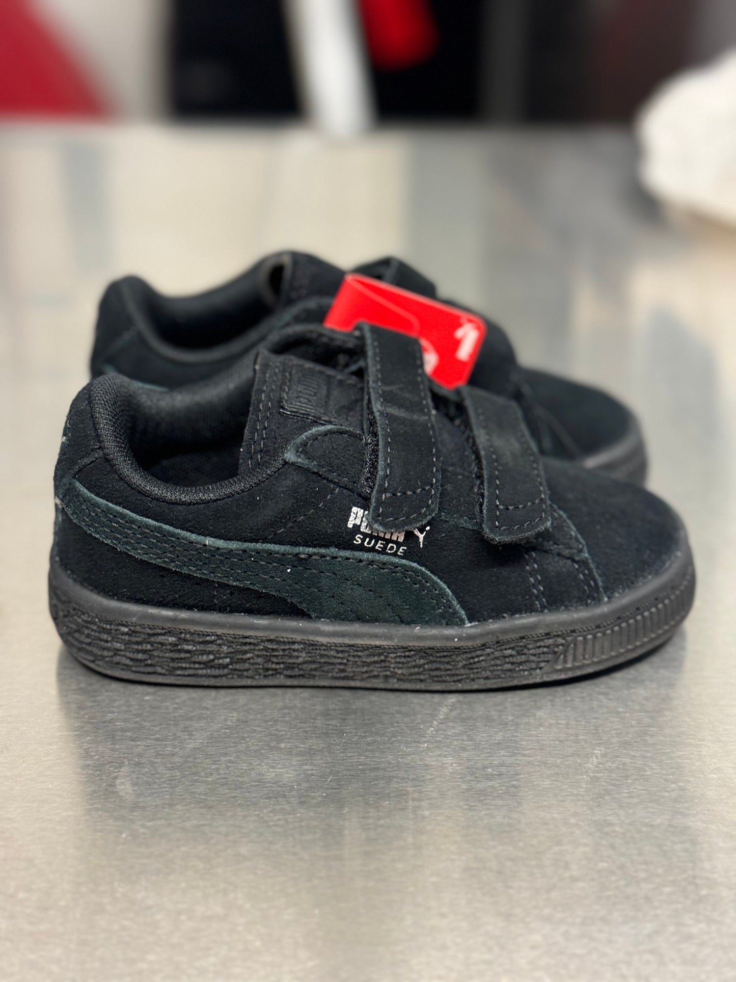 Suede Infants 2 Straps blk/blk
