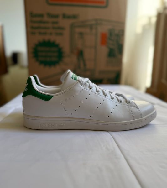 Stan Smith White w Green Mens-Adidas