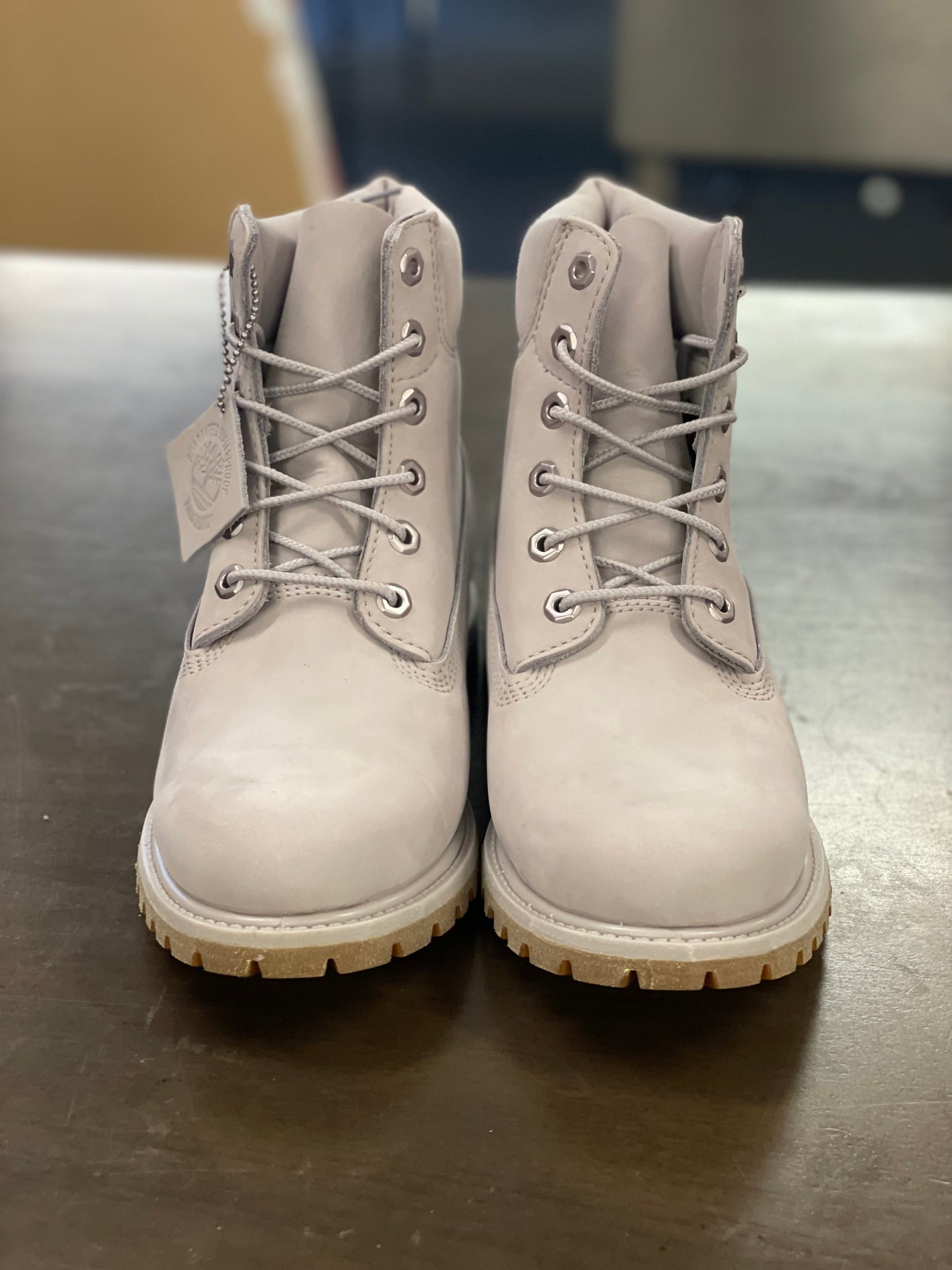 6in Premium Boot Light Taupe Nubuck Womens