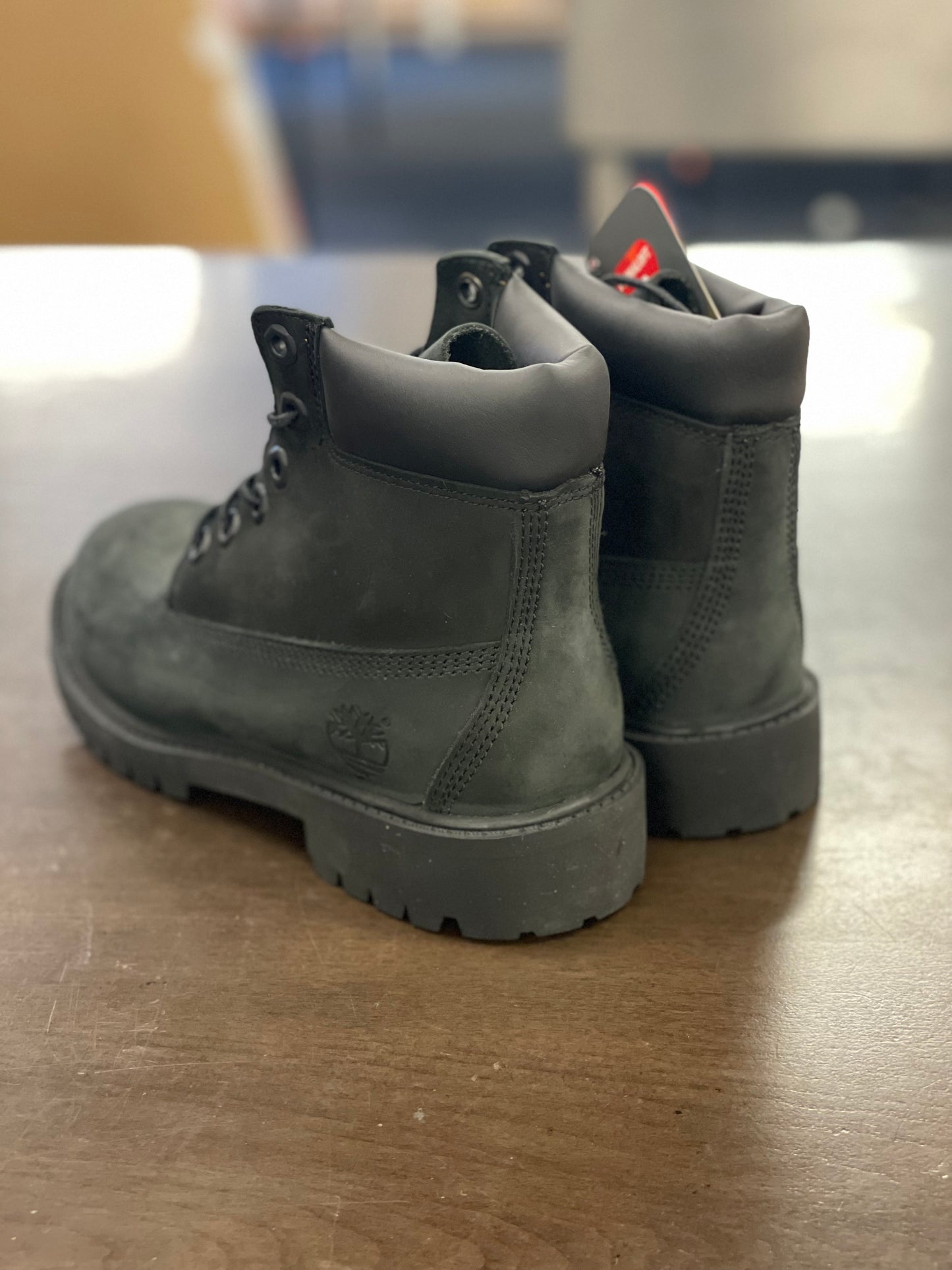 6in Premium Boot Juniors Black